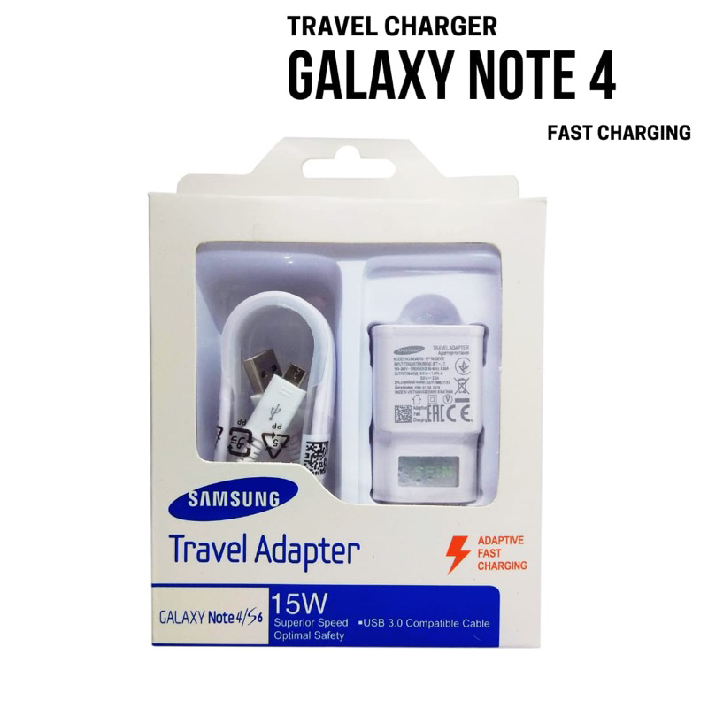 Tc Traver Charger Samsung Note 4 dan Note 6, S6 15W Fast Charging Oem