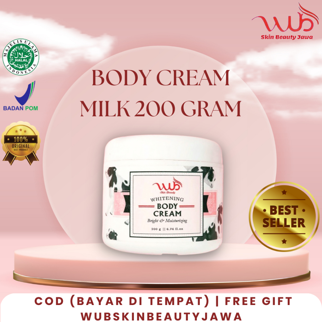 WUB Skin Beauty Body Cream Milk 200 Gram