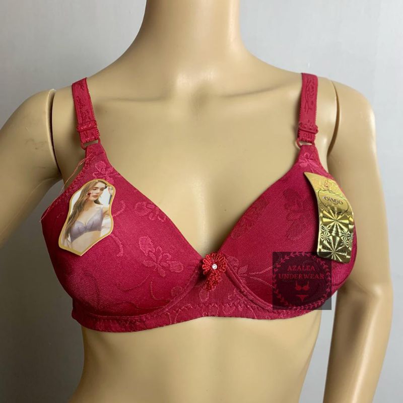 Bra Wanita OMIO Busa Tampa Kawat / Bh Motif Embos Halus Premium OMIO