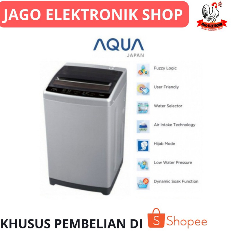 Mesin cuci 1 tabung Aqua Sanyo 7kg