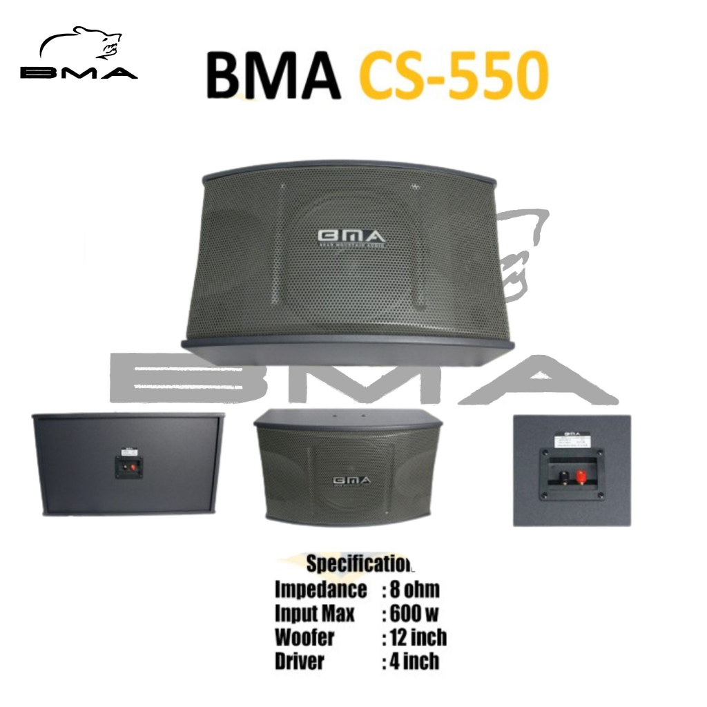 Speaker 12 inch karaoke BMA CS 550 original sepasang
