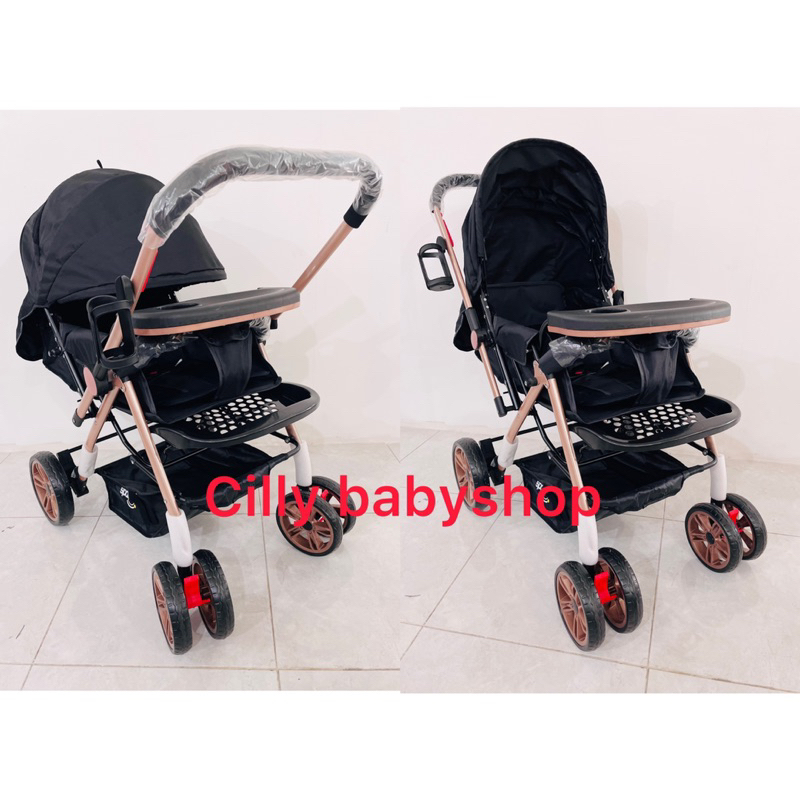 Stroller kereta dorong bayi Spacebaby SB 6055 / SB6055 / BABYBLISS 898S-1 dan SB6155 / SB 6155 DORONGAN BISA HADAP DEPAN BELAKANG