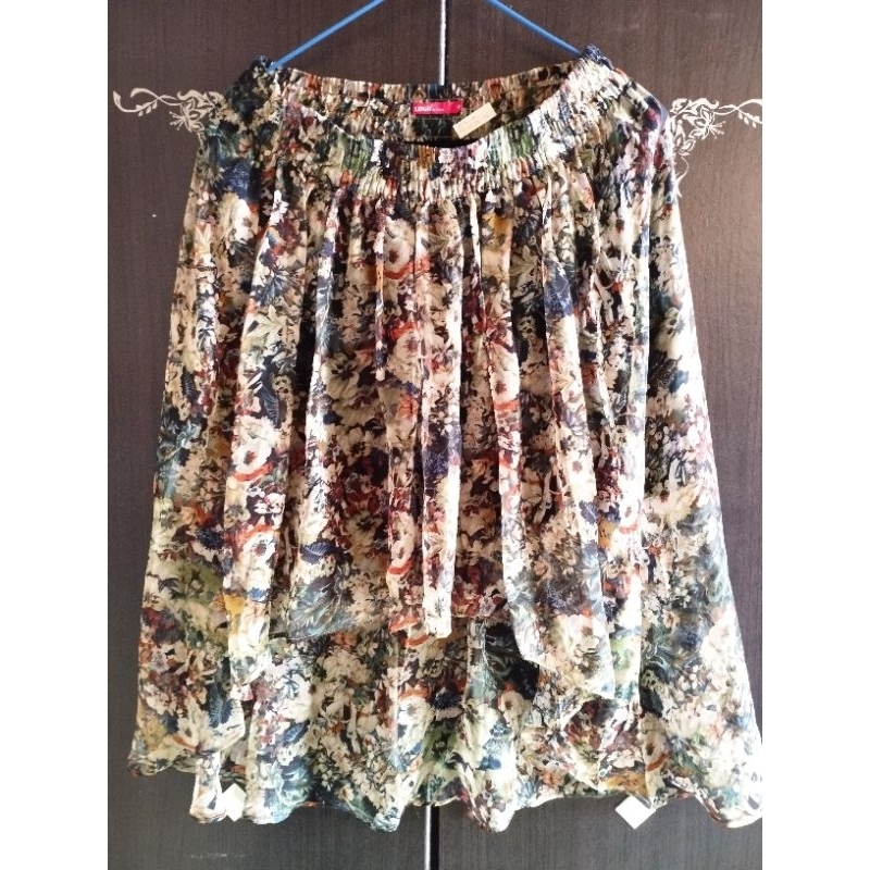 Rok Vintage Brand Logo Jeans Rok Vintage Korean Boho Style