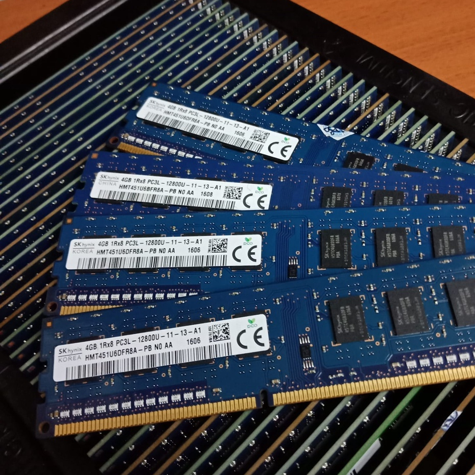 Memory Ram PC 4GB DDR3 1Rx8 pc3L -12800U for PC KOMPUTER CPU KHUSUS BUAT PC BIASA SFF/DESTOP