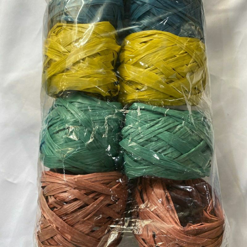 

Tali Rafia Kecil / Rafia warna warni Random Panjang Harga Grosir (1 PCS)