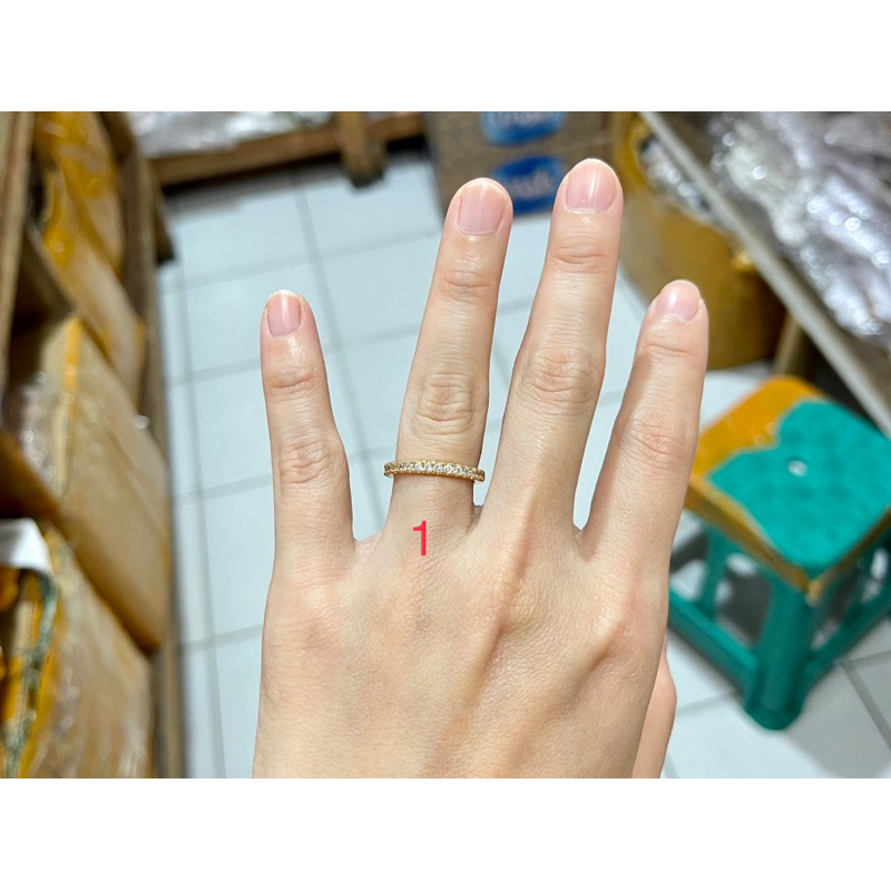 Fifi Fashion Cincin Cantik Fashion Model Perhiasan Lapis Emas C0032