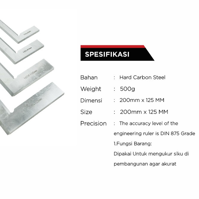 SIKU PADAT MODEL PISAU 200x125 MM