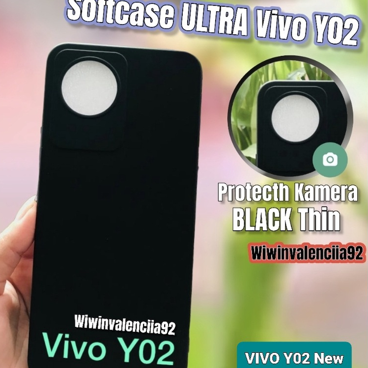 BAGUS!! Case BLACK Vivo Y02 Y16 Y02s Y02T Y22 Y22s Y35 Y36 Y15 Y15s Y01 Y75 T1 T1Pro Softcase Gelap Premium/Silikon Casing Belakang Super Thin Protecth-Ada Pelindung Kamera(Lensa Camera)/Soft Protection Anti Jamur S Y 16 s Pro 4G 5G Plastik Karet Hitam