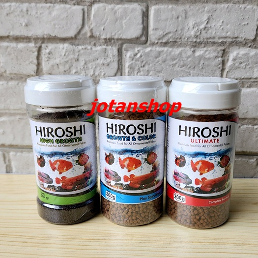 HIROSHI ULTIMATE 200gr Makanan Pakan Ikan hias Pelet Floating 2mm Premium Complete Formula Pellet