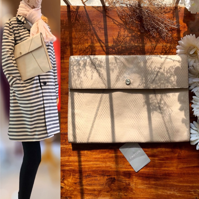 oroton BIG CLUTCH besar preloved PL authentic original ori