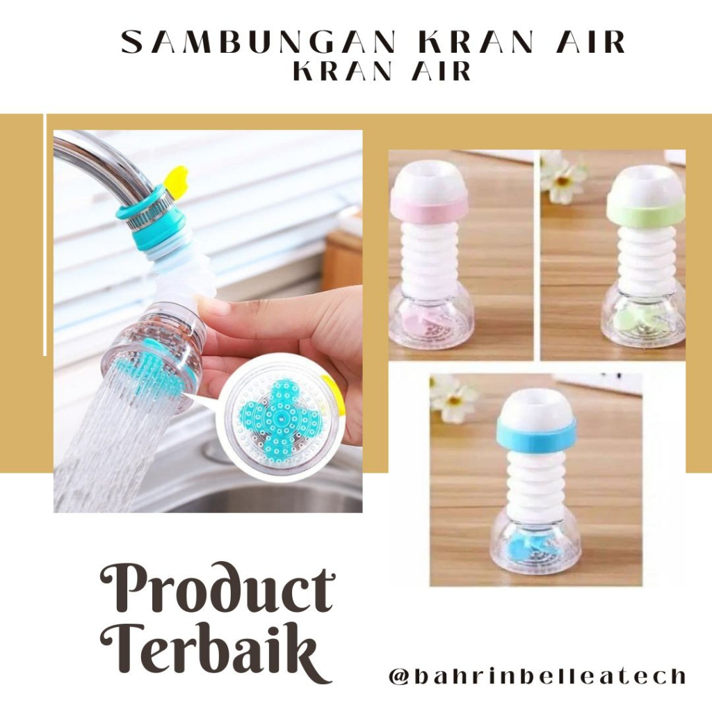 Sambungan Kran Air / Kran Air Faucet Plastik Shower Head / Sambungan Kepala Kran / SARINGAN AIR / KR