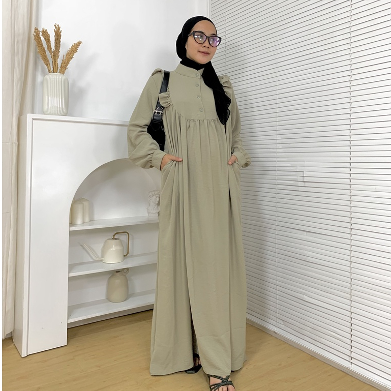 Mayra Dress Pakaian Wanita Kekinian Gamis Terbaru By Mahyra