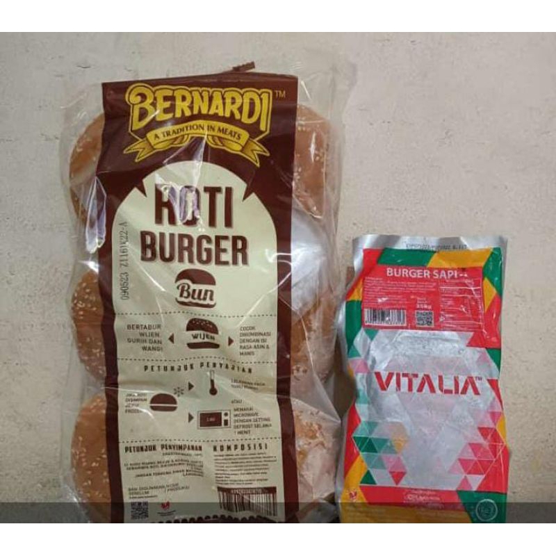 

PAKET BURGER ( ROTI BERNARDI + VITALIA SMOKE BEEF)