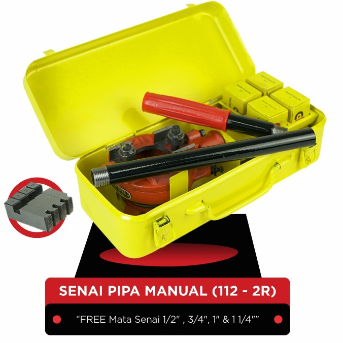 Senai Pipa Manual (112 - 2R) 1/2&quot; - 1 1/4 &quot;