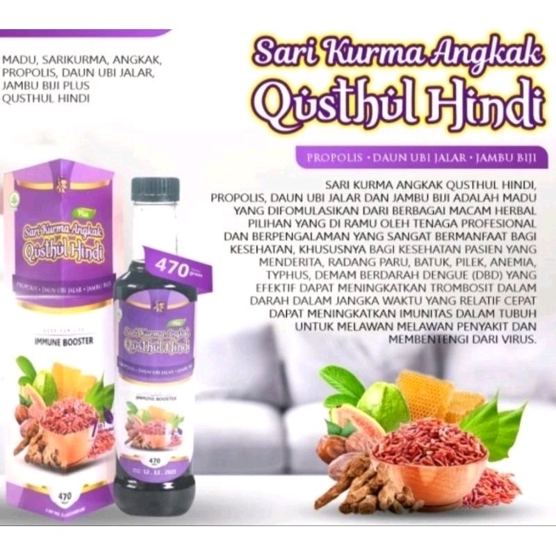 

Madu, Kurma Angkak Qusthul Hindi 470g