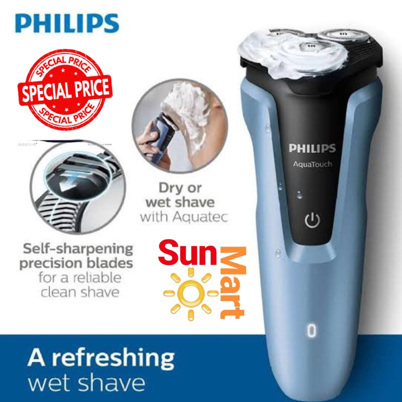 Shaver Philips S1070 Alat Cukur Pria Wet &amp; dry