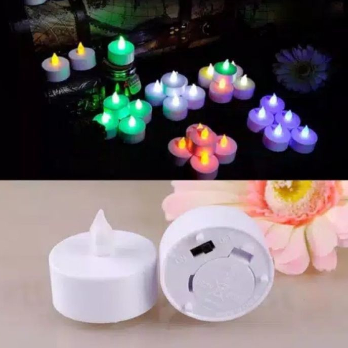 Lampu Bentuk Lilin Mini LED Candle Light Dekorasi Hias Ruangan Kamar