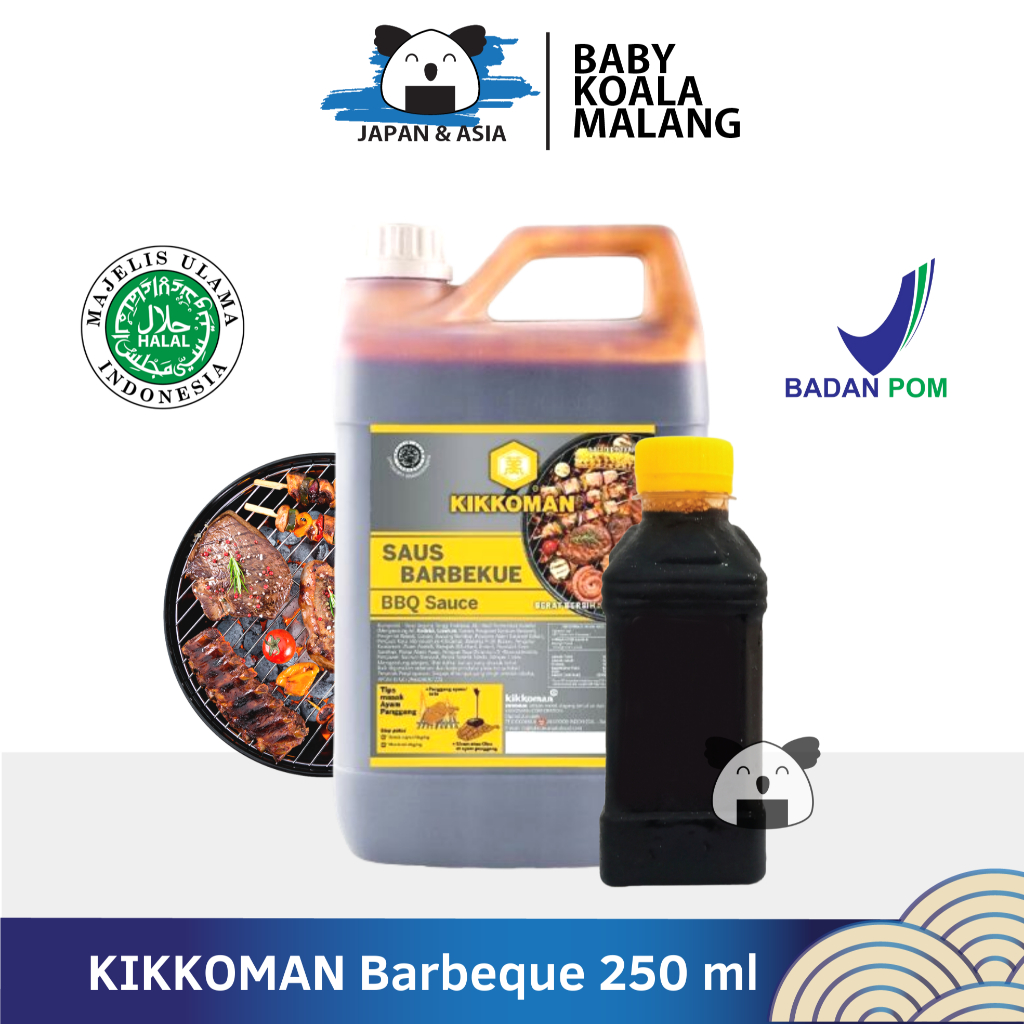 

KIKKOMAN HONEY BBQ 250 ml Halal | Saus Bakar Barbeque | Bumbu Bakaran