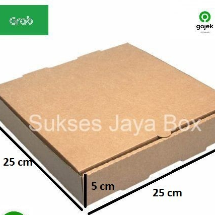 

Kardus / Dus / Box Pizza ukuran 25x25x5 cm