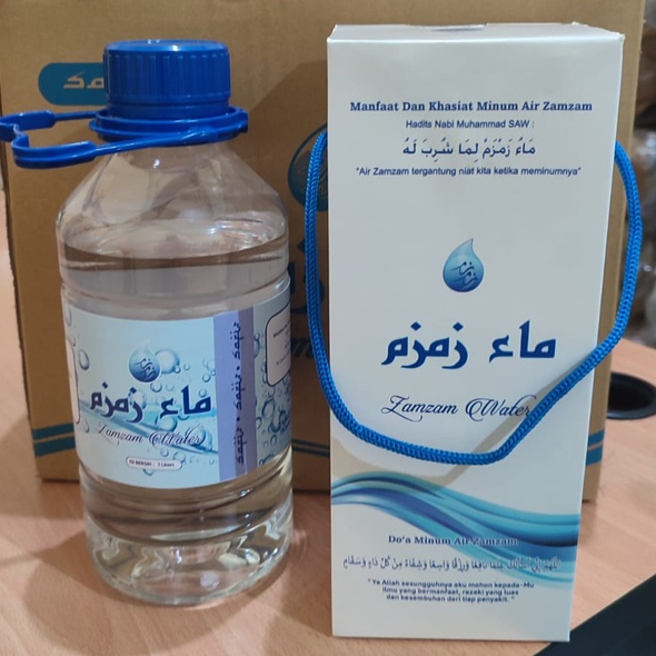 Jual Air Zamzam 1 Liter Zam Zam Asli Kemasan Premium Hadiah T Shopee Indonesia 1705