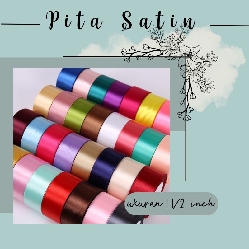 

Pita Satin per Meter Ukuran 4 cm