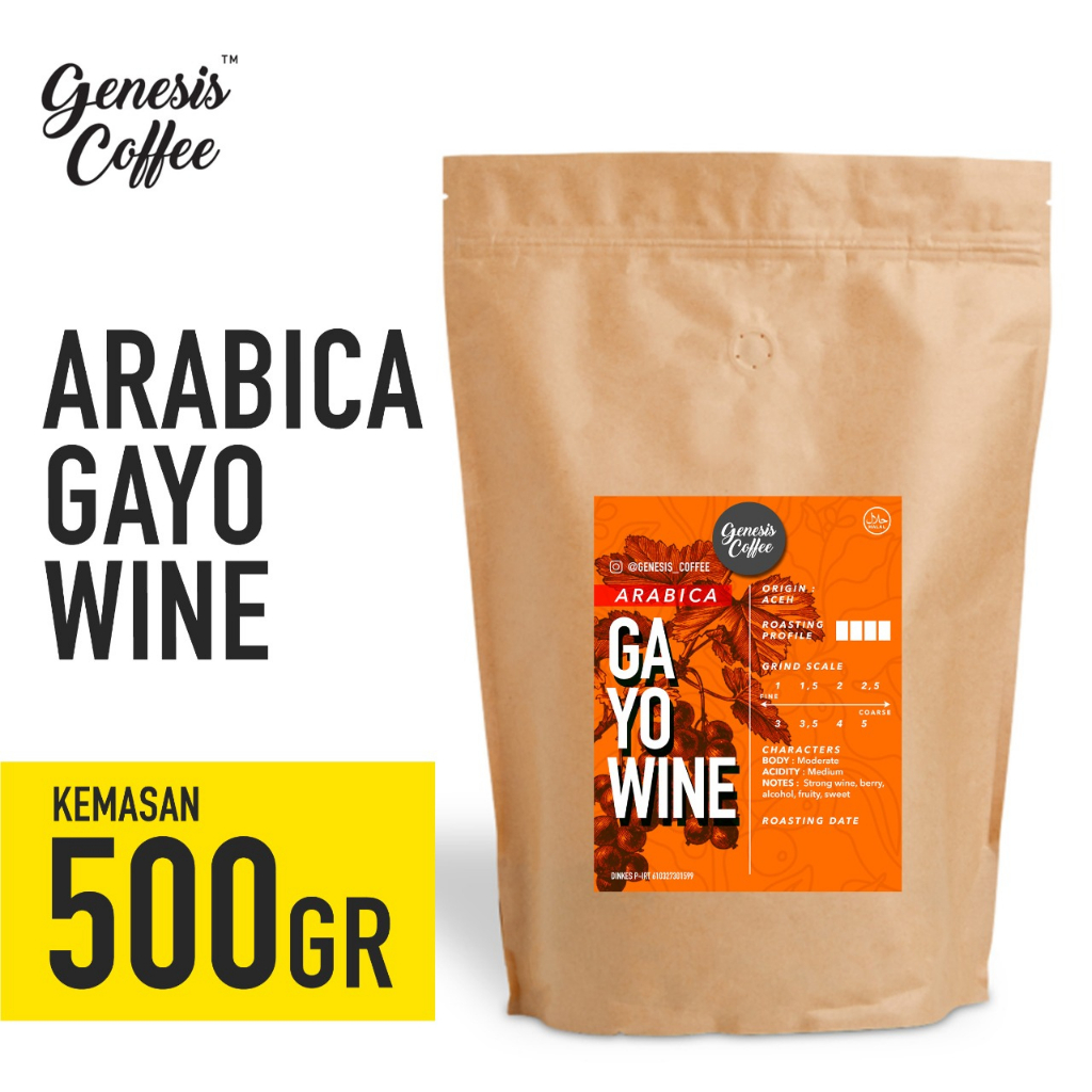 

ARABICA GAYO WINE KEMASAN KRAFT 500GR