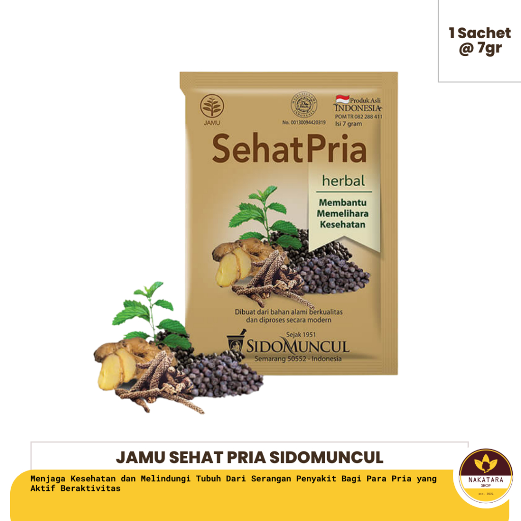 Jual Jamu Sehat Pria Sido Muncul Isi 10 Sachet Serbuk Shopee Indonesia