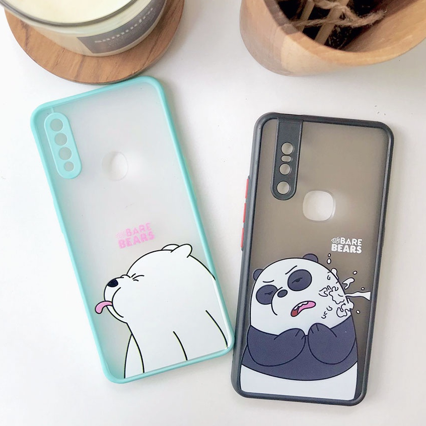 PRINTING HYBRID Panda case oppo A16K A16E a16 f5 a54 a83 a74 A95 4G reno 5f 7z a76 a96 4g A36 50 9 pro plus A96 5G