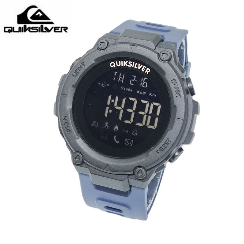 JAM TANGAN PRIA KEREN TERBARU 2021 ANTI AIR QUIKSILVER DRONE DIGITAL RUBBER QS-DRONE-QS 37 Biru