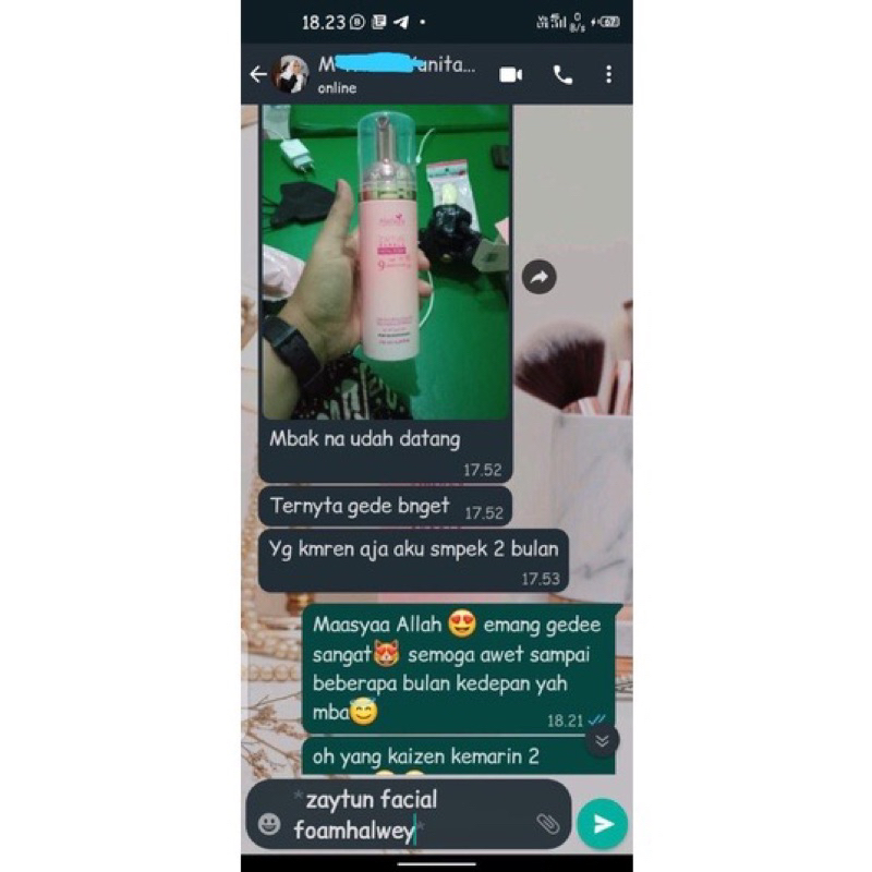 ZAITUN BUBBLE FACIAL FOAM   / sabun  cuci muka / wajah WITH 9 SKINBOOSTER kemasan mini 60 ml, kemasan besar 150ml  HALWEY SKINCARE indonesia OFFICIAL STORE