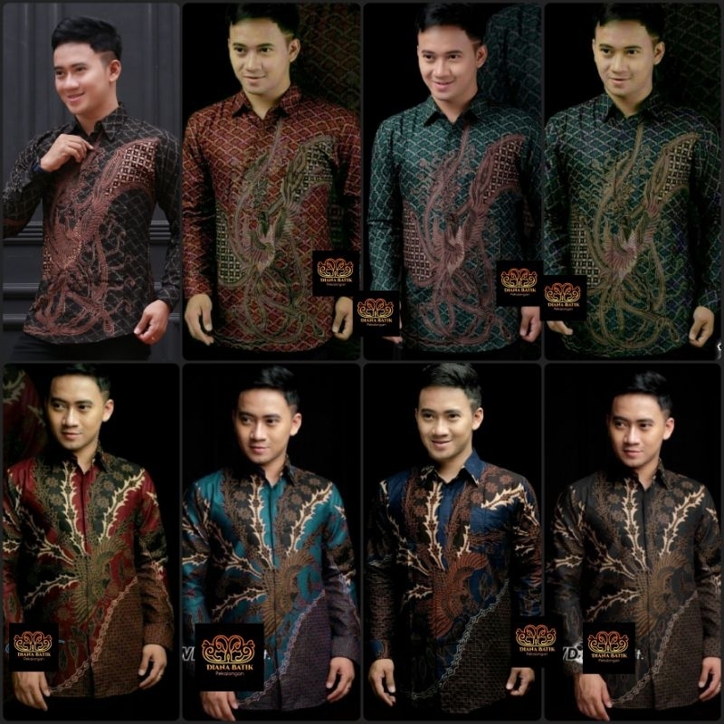 TERBARU Baju Batik Pria Gus Azmi Syubbanul Muslimin Hadroh Azzahir Santri muslim, Modern Lengan Panjang