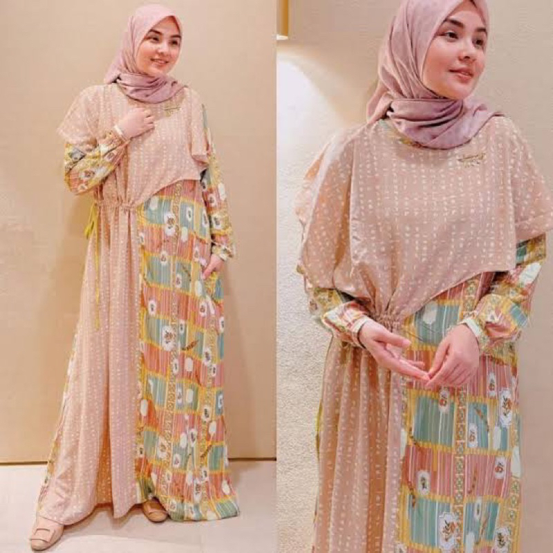 Dress Ria Miranda Size XL (Spring summer 2021) // Benang jarum aleza bnb vivi zubedi nada puspita