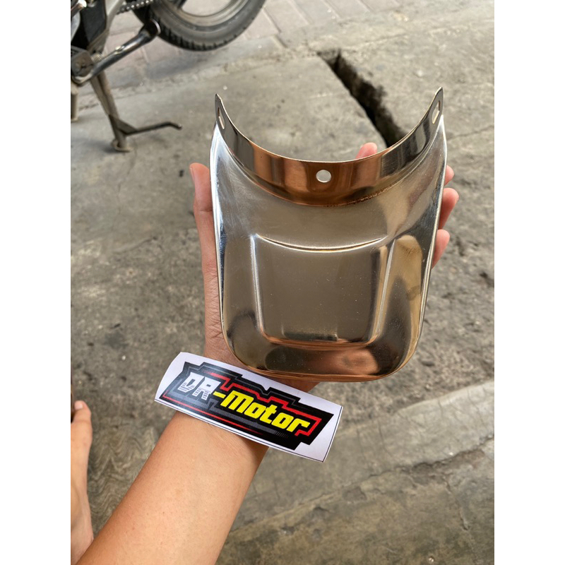 Kepetan cb stainless kepet slebor belakang cb rx kin gl stainless slebor anti cipratan air