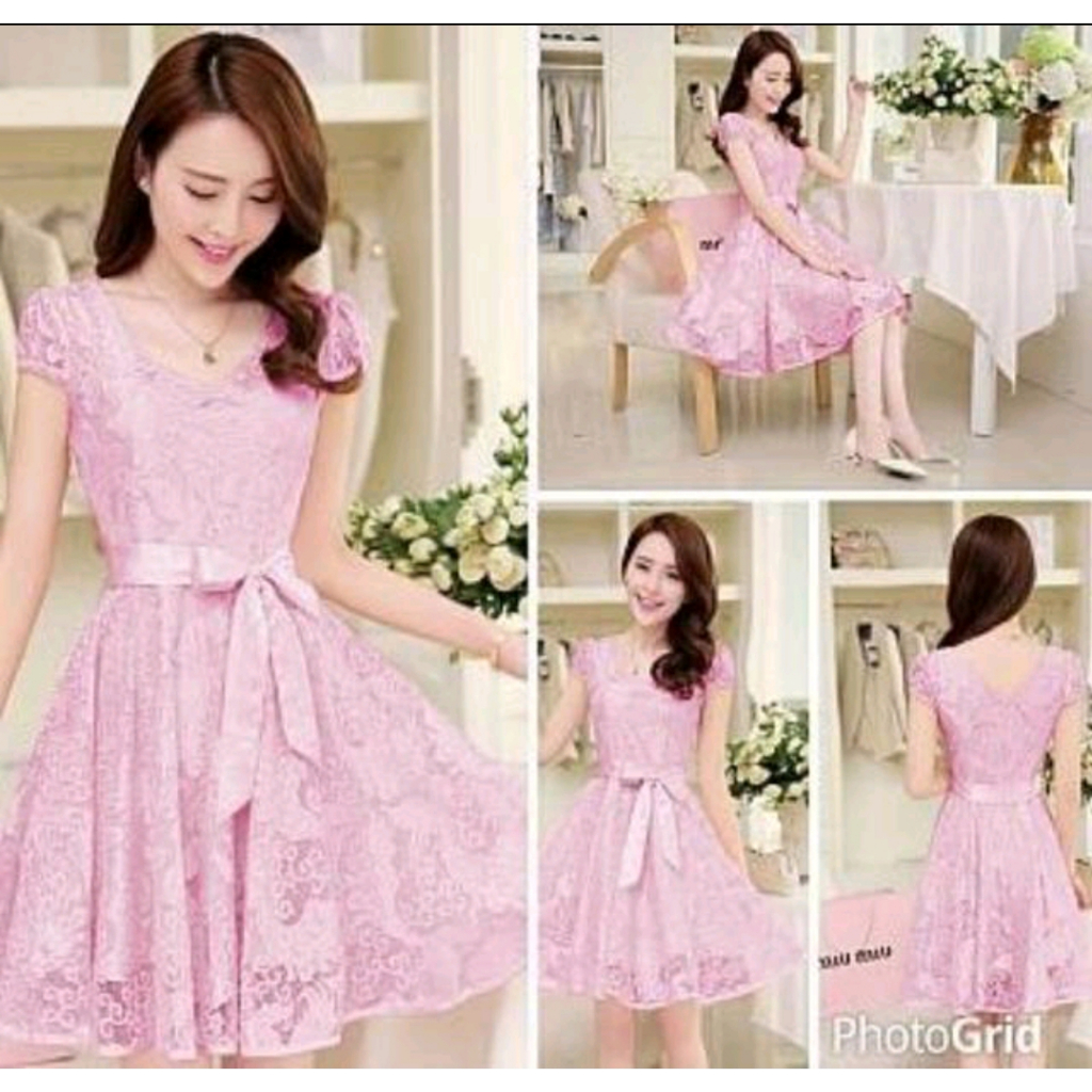 [Brukat vatia RO] dress wanita brukat varian warna