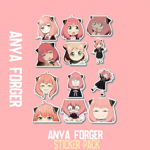 

STIKER SPY X FAMILY ISI 10 MURAH | STIKER PACK ANYA ISI 10 | STIKER AESTHETIC | STIKER ANIME BUKU HANDPHONE ALAT TULIS