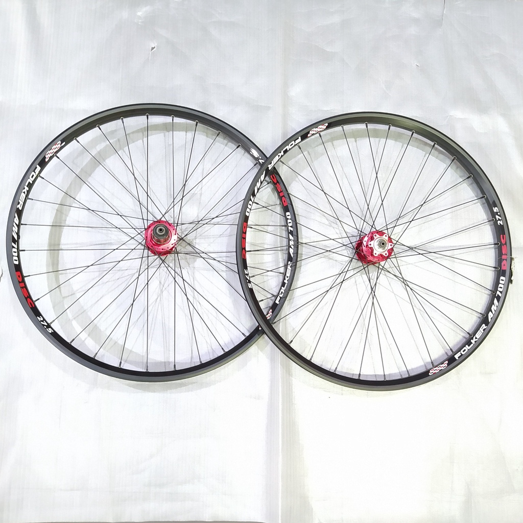 Wheelset Sepeda Folker AM 700 27.5inch Disc Brake Original Wheelset