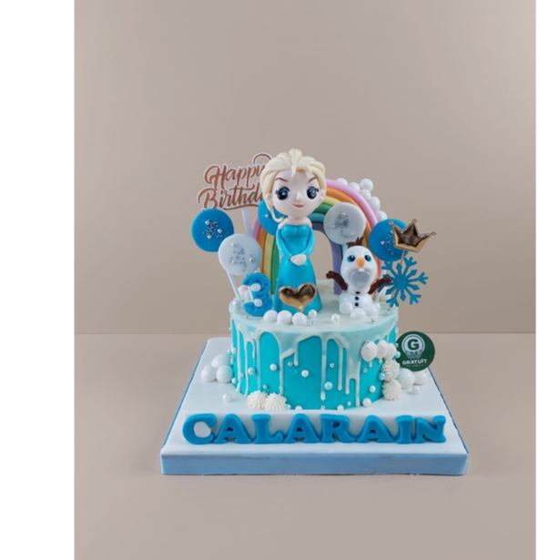 Jual KUE ULANG TAHUN ELSA FONDANT UK 15CM | Shopee Indonesia