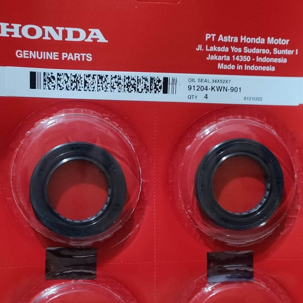 SEAL GARDAN/RODA BELAKANG VARIO 125/VARIO 150 91204-KWN-901