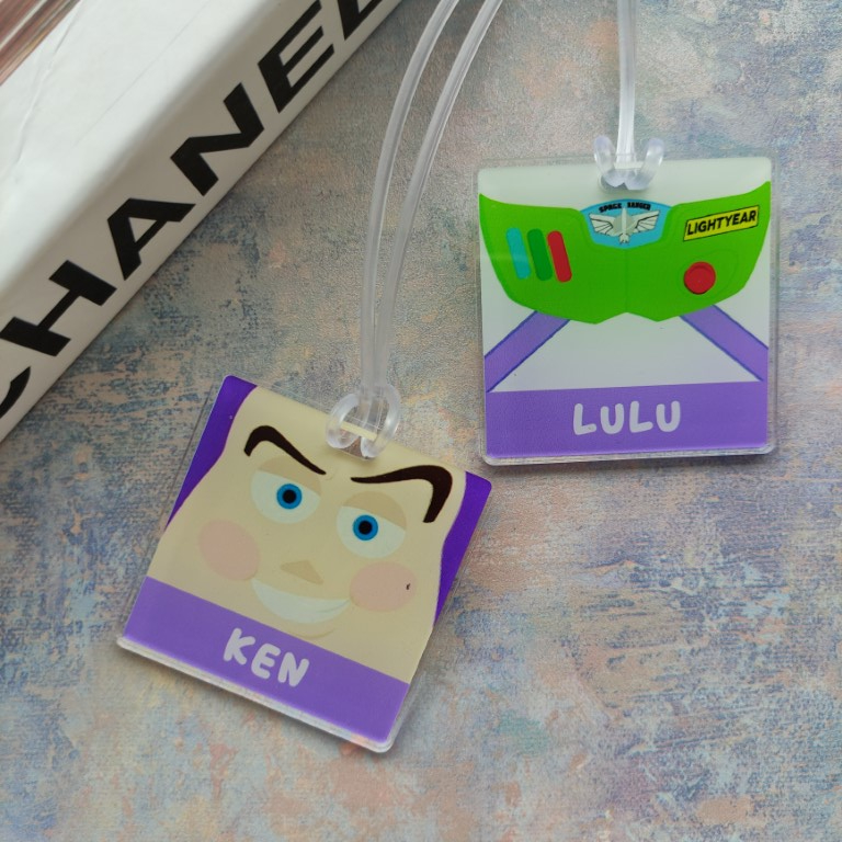 Jual LUGGAGE TAG TOY STORY / BAG TAG TOY STORY/ GANTUNGAN TAS KARTUN