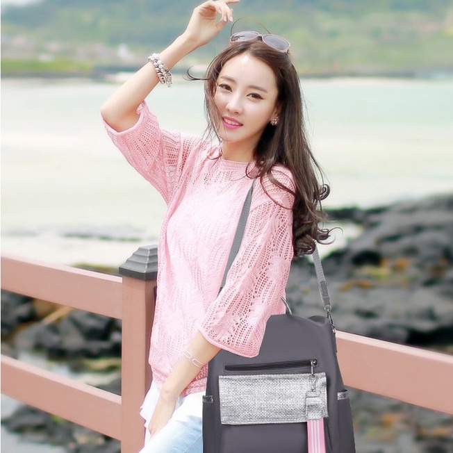 ( 2PC 1KG ) GTBI998880537  New Arrival 2023 !!!  Tas Ransel  Wanita Blackpack Import  Premium Terbaru