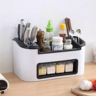 Sgmshop MK04 Multifunctional Kitchen Shelf Rak Bumbu Dapur Serbaguna 4 Laci