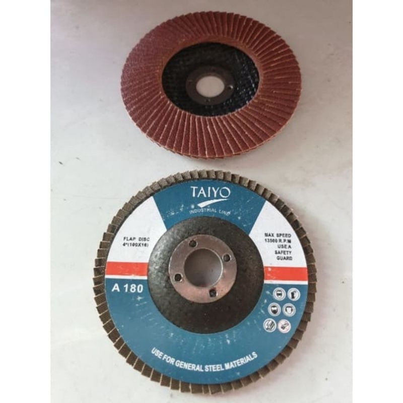 Flap disc mata gerinda amplas susun grit 180 Taiyo