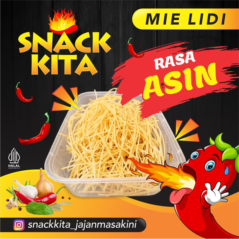 

Mie Lidi Asin Snack kita