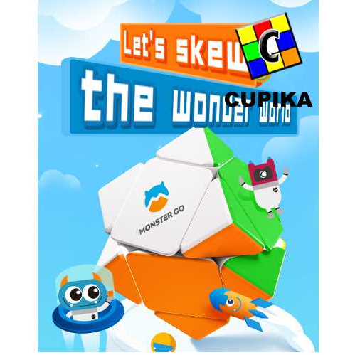 Rubik SKEWB Gan Monster Go MG SKEWB Stickerless ORIGINAL