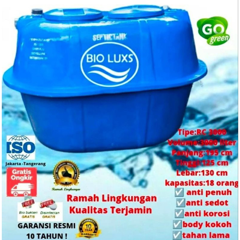 septictank biotech, biofil, bioluxs RC 3000 liter