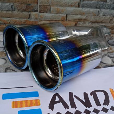 Knalpot mobil HKS Cabang Blue Universal mobil