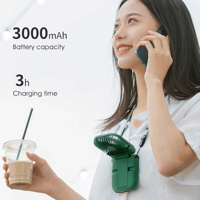 Livews Kipas Angin Portable Smartphone Holder Powerbank 3000mAh - F30