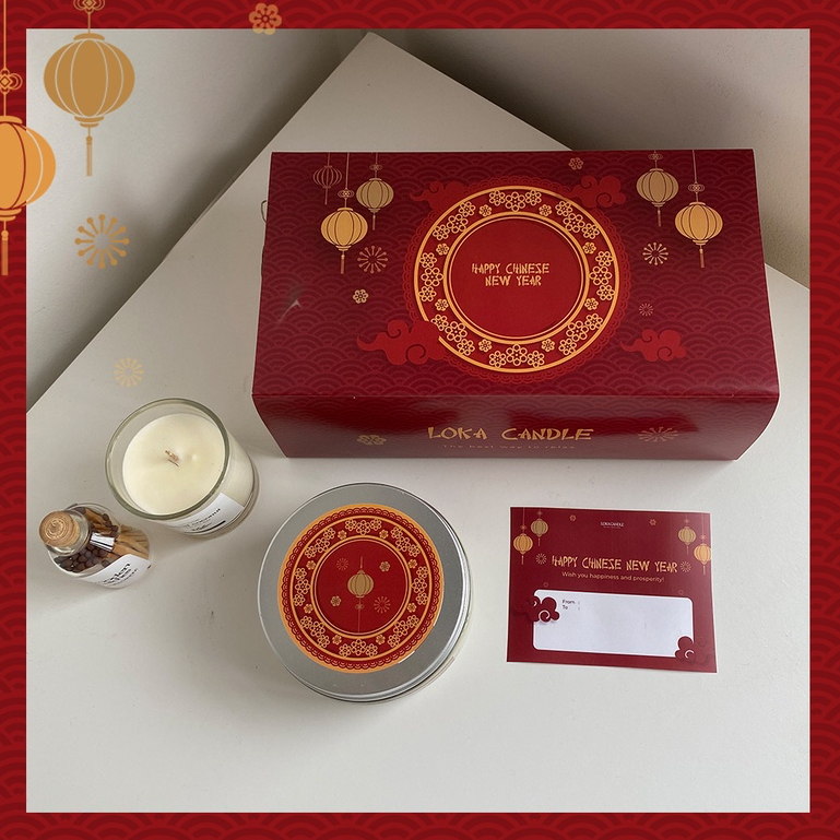 CNY Hampers - Hampers Imlek - Hampers Scented Candle - Hampers Lilin Aromaterapi