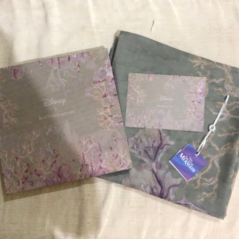 Buttonscarves voal reg little mermaid seaweed