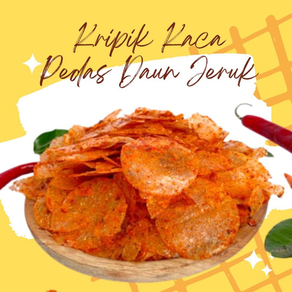 

Keripik Kaca Viral Kripca Pedas Daun Jeruk 250 gr Camilan Kripik Kaca Khas Ciamis